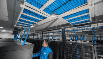 The interior of a data center in Vietnam.